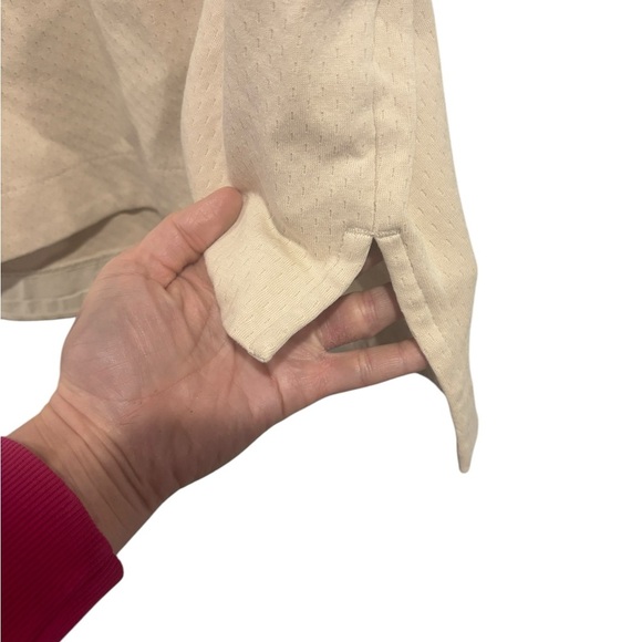 Nike Cream Tan Short Sleeve Boxy Tee Small Gorpcore Athletic Square Neck - Picture 4 of 11